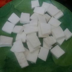 A picture of Homemade paneer.