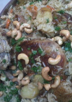 صورة لوصفة طريقة عمل المقلوبة باللحم