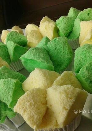 Foto resep Bolu kukus mekar, 5 BAHAN, tanpa air soda