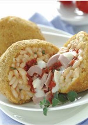 صورة لوصفة طريقة عمل كرات الأرز بالجبنة
