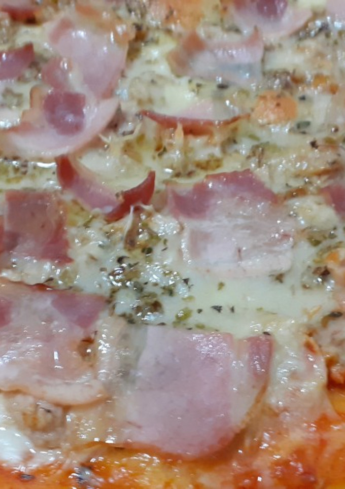 Una foto de Pizza casera