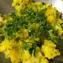 A picture of Colorful Aloo Curry.