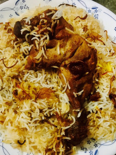 A picture of Hyderabadi Biryani Khaas.