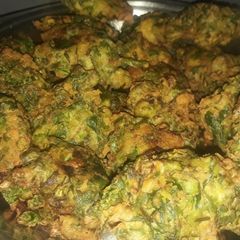 Green vegetables Bhajiya A picture of Green vegetables Bhajiya.