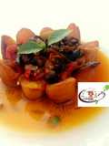 Fried plantain with periperi snail