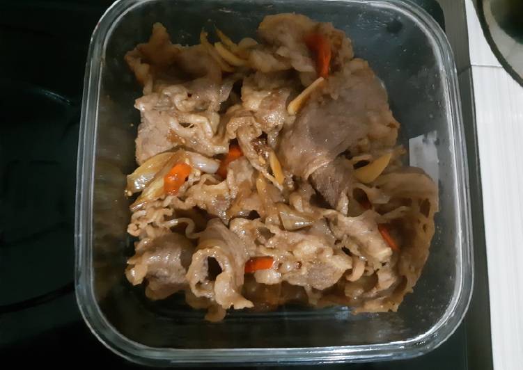 Beef sliced dengan bumbu jadi