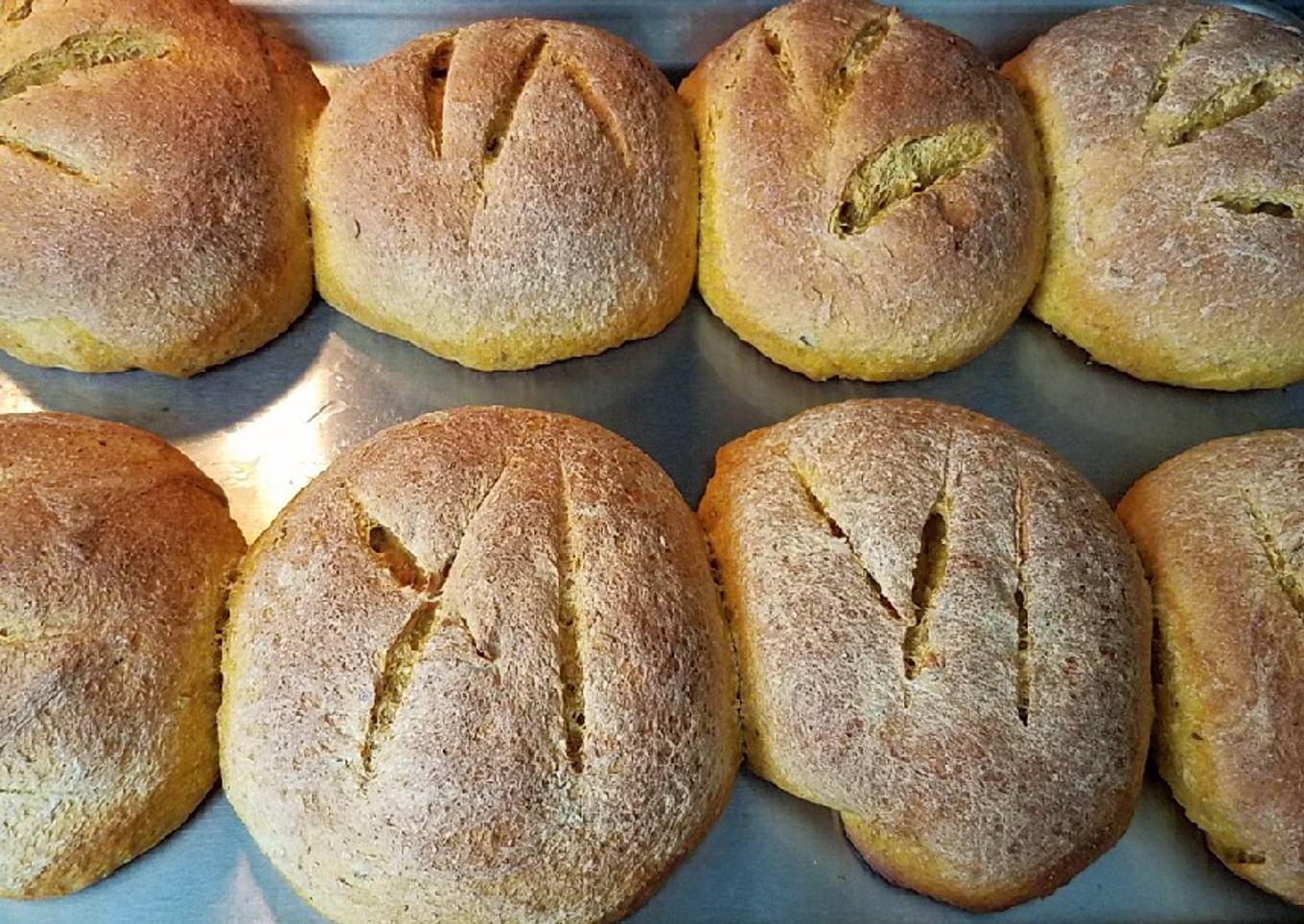 Kabocha Squash Kamut/Spelt sourdough bread