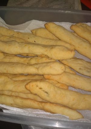 Una foto de Grisines caseros