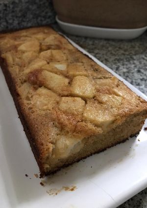 Una foto de Budín de manzana integral