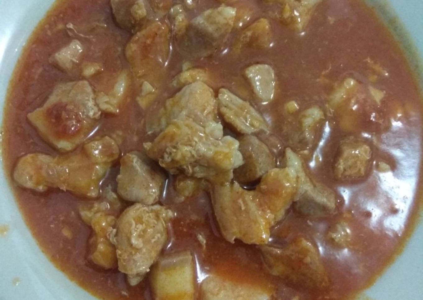 Pork Saus Padang (Non Halal)