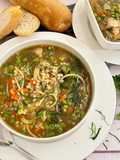 Hearty Barley Noodles Soup