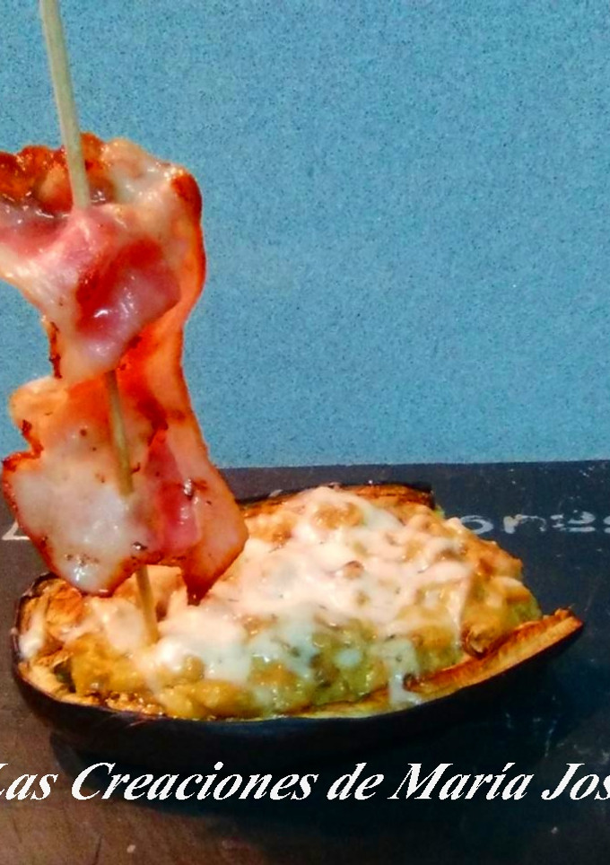 Una foto de Barquito berenjena, sin gluten