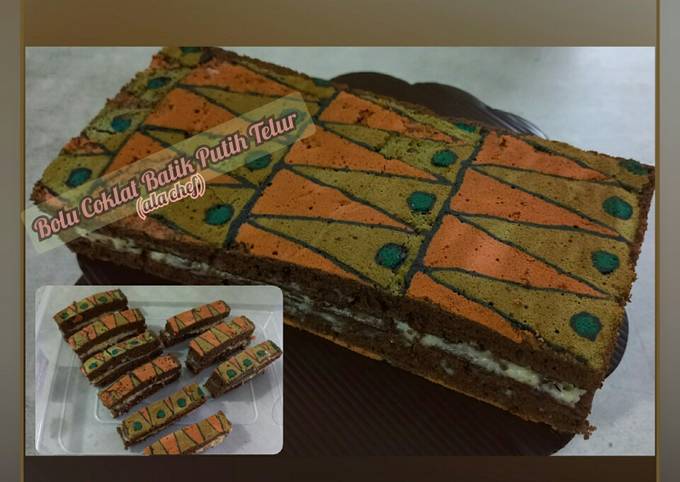 Resep Bolu Coklat Batik Putih Telur Ala Chef Oleh Ala Chef Cookpad