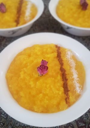 عکسی از دستور شله زرد