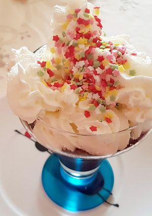 Una foto de Chocoflan con aroma de café