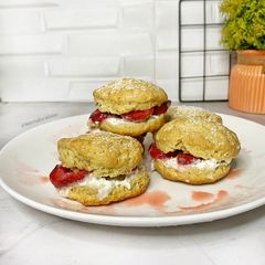 A picture of Strawberry shortcake.