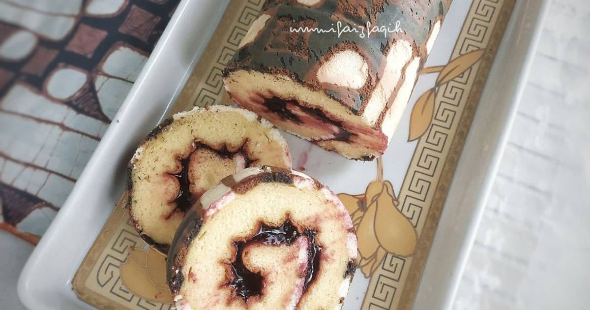 Resep Batik Roll Cake Panggang Oleh Laily Agustien Ummifaizfaqih