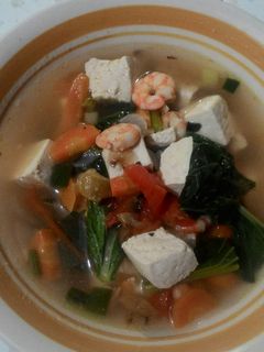 Foto resep Sop tahu udang