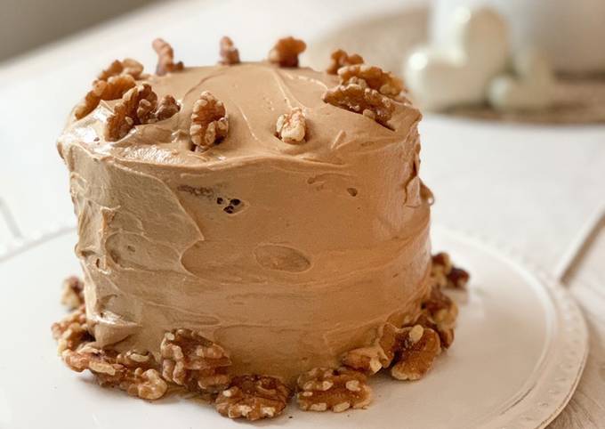 Coffee &amp; Walnut Cake - Gluten Free