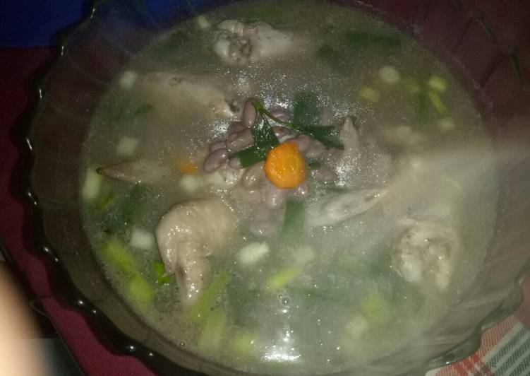 Cara mengolah Sup sayap ayam kacang merah, Enak