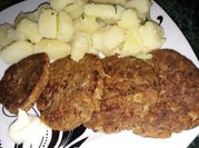 Una foto de hamburguesa jurel