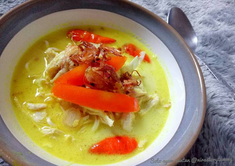 Resep Soto ayam santan Anti Gagal