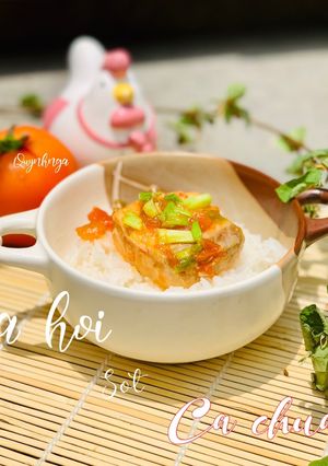 Hình của món Cá hồi sốt cà chua.