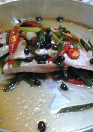 Foto resep Ikan kakap tim taosi