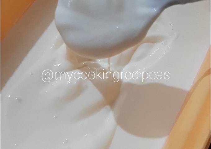 Yogurt Plain Homemade anti gagal