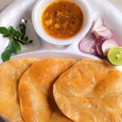 Ras Aloo and Puri A picture of Ras Aloo and Puri.