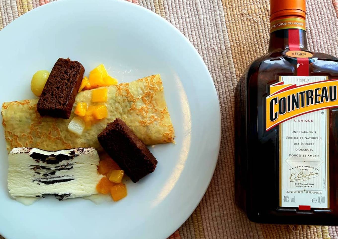 Chocolate and Orange crêpe