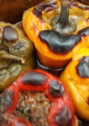A picture of Ultimate stuffed peppers.