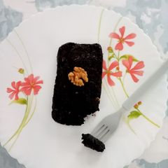 A picture of Chocolate 🍫 Bread 🍞 pudding 🍮.