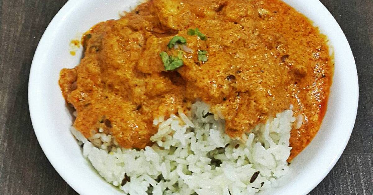 Butter Chicken With Jeera Rice Recipe by P. Poonam Cookpad