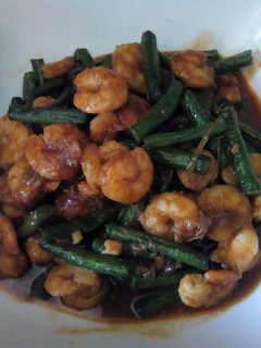 Foto resep Udang tumis kacang panjang