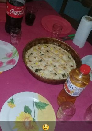 Una foto de Tarta de acelga y pollo