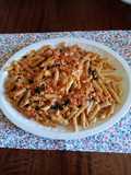 Pasta con salmón noruego al vodka