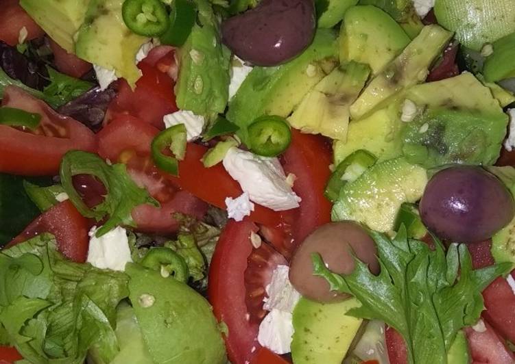 Recipe of Super Quick Homemade Green salad with green chillies twist