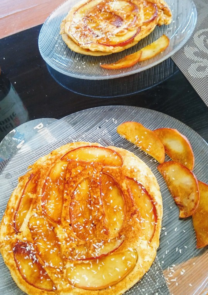 Una foto de Panqueques de manzana ❤️ Fácil y rápido!