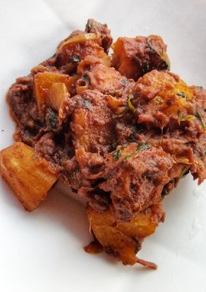 A picture of Beef Matoke #jkonichallenge.