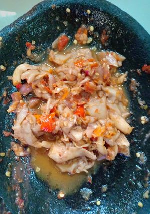 Foto resep Sambel jamur#by aprie