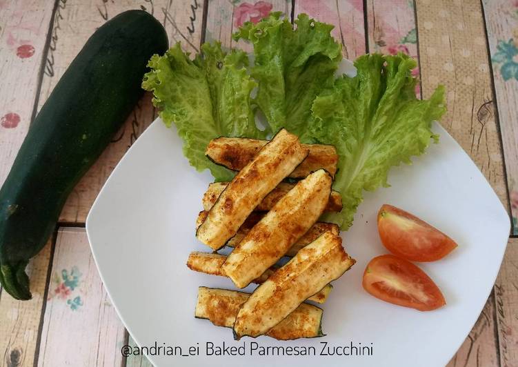Resep Baked Parmesan Zucchini Anti Gagal