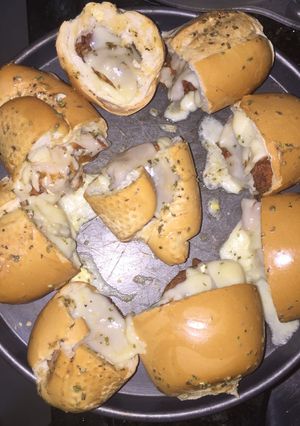 Una foto de Submarino de pollo al ajo