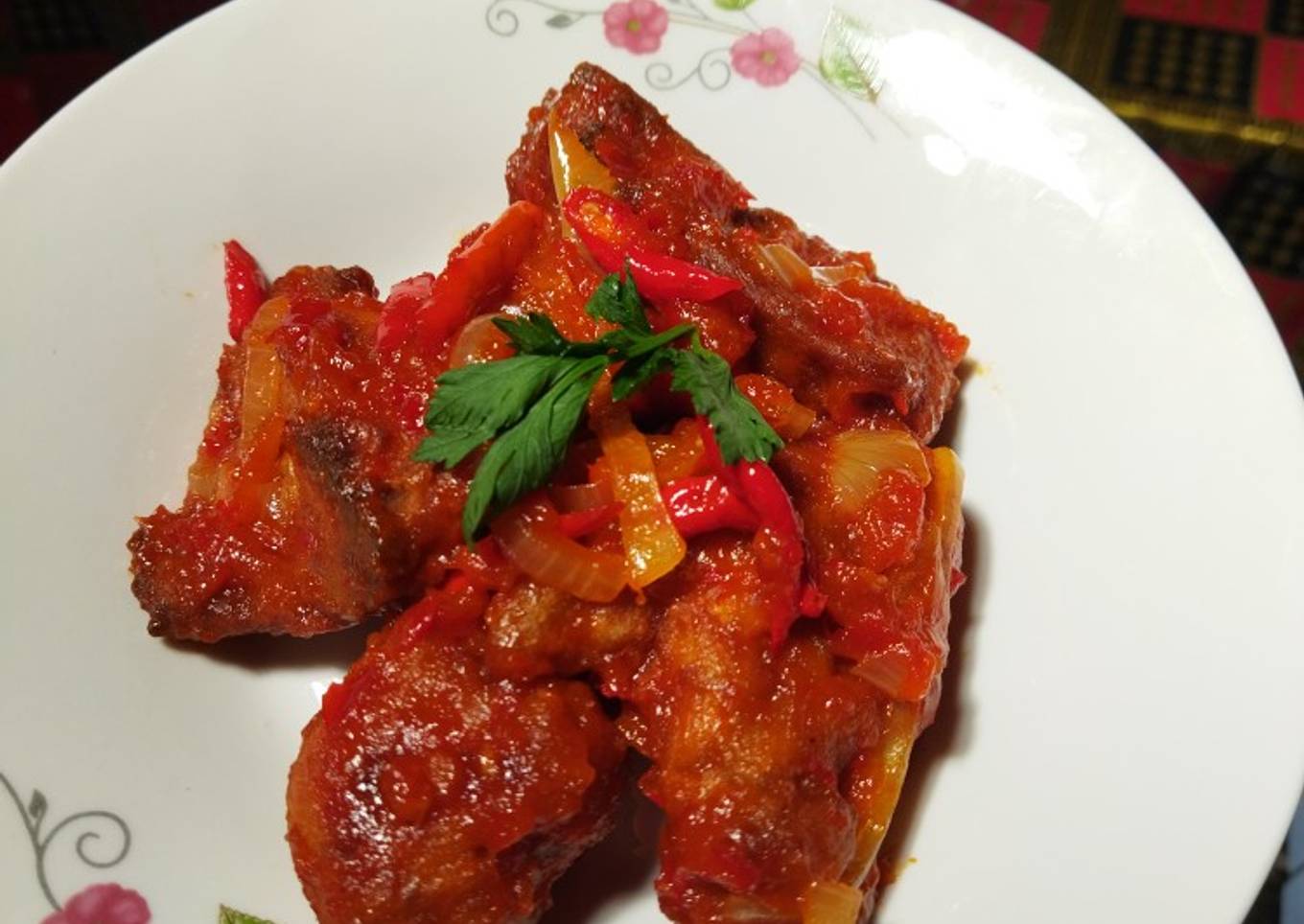 Ayam Goreng Tepung Saus Padang