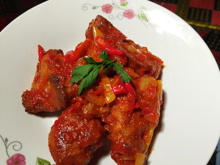 Resep Ayam Goreng Tepung Saus Padang Enak