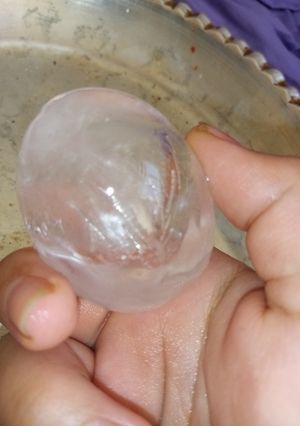 عکسی از دستور یخ گوله تخم مرغی