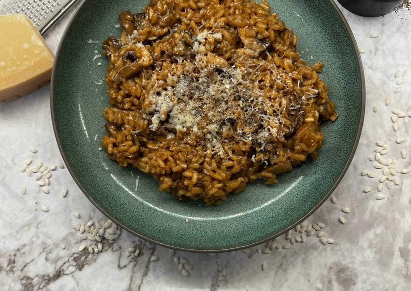 Mushroom and Parmesan Risotto