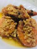 Soju Drunken Prawns in Salted Egg and Coco Cream Sauce