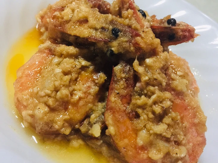 Easy Steps to Prepare Recipes Soju Drunken Prawns in Salted Egg and Coco Cream Sauce the Delicious Perfect.