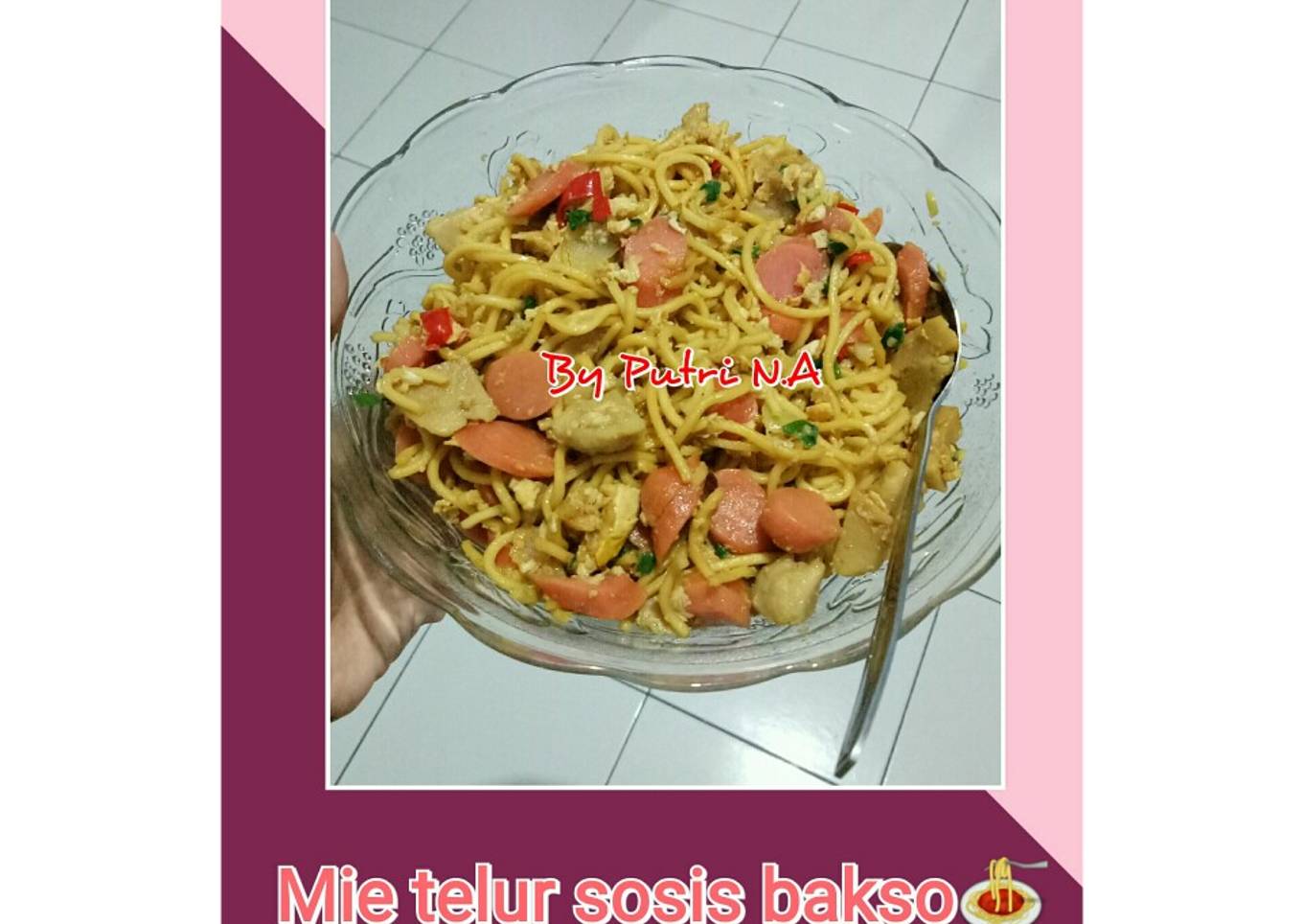 Mie telur sosis bakso